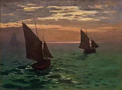 Fishing Boats at Sea Claude Monet